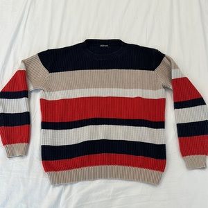 American Apparel Color Block Cotton Sweater Men Size S